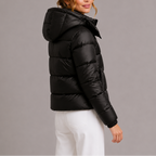 Women’s Hooded Puffer Jacket – Lightweight Quilted