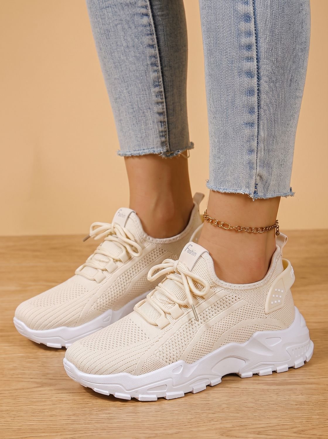 Women's Cozy Chunky Sneakers – Mesh Upper