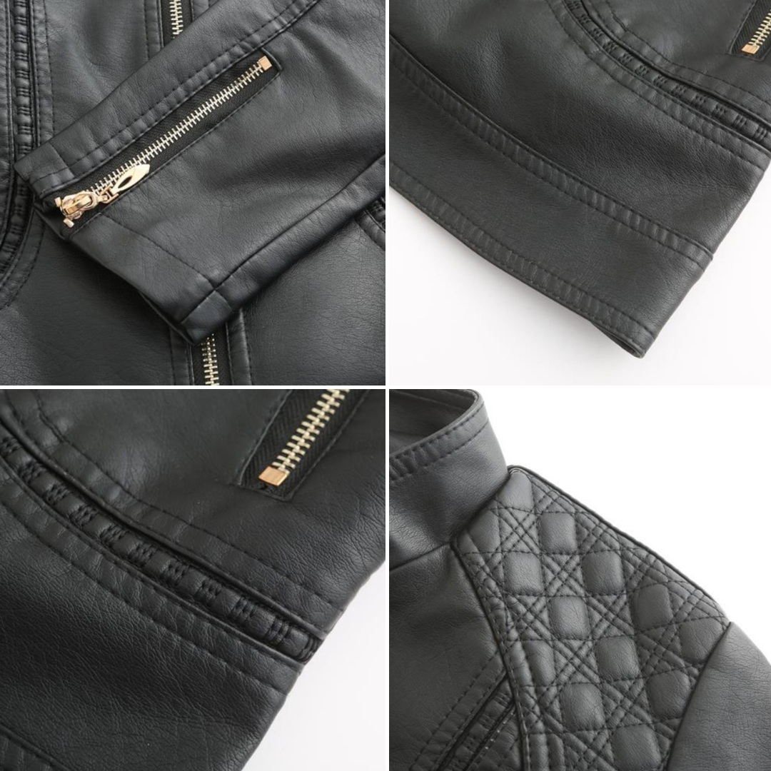 Elegant Leather Jacket for Women