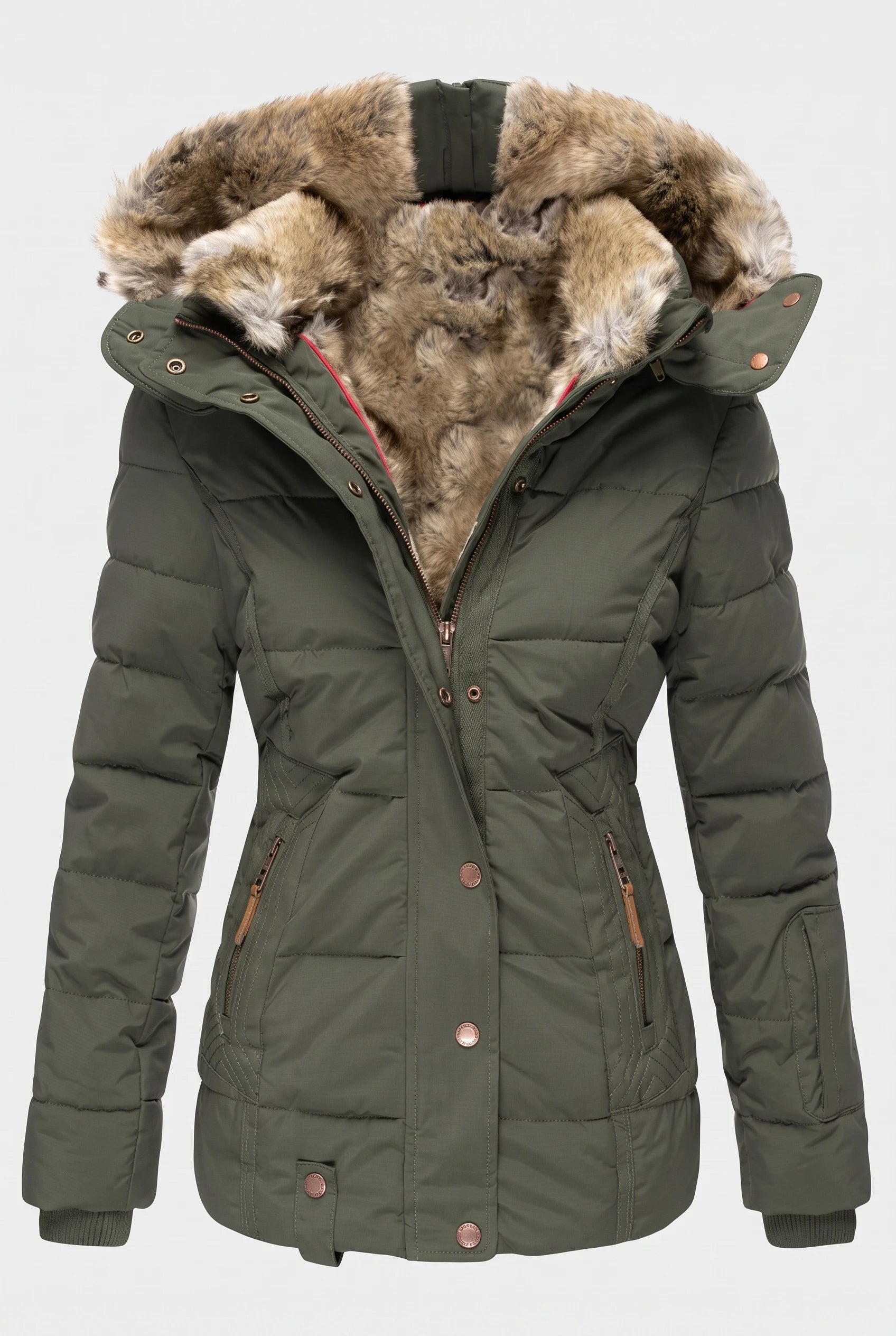 Veyzandra Women’s Winter Coat – Adjustable Hood