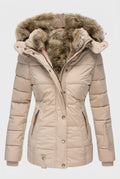 Veyzandra Women’s Winter Puffer Jacket – Adjustable Hood