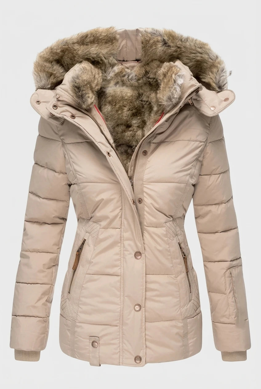 Veyzandra Women’s Winter Coat – Adjustable Hood