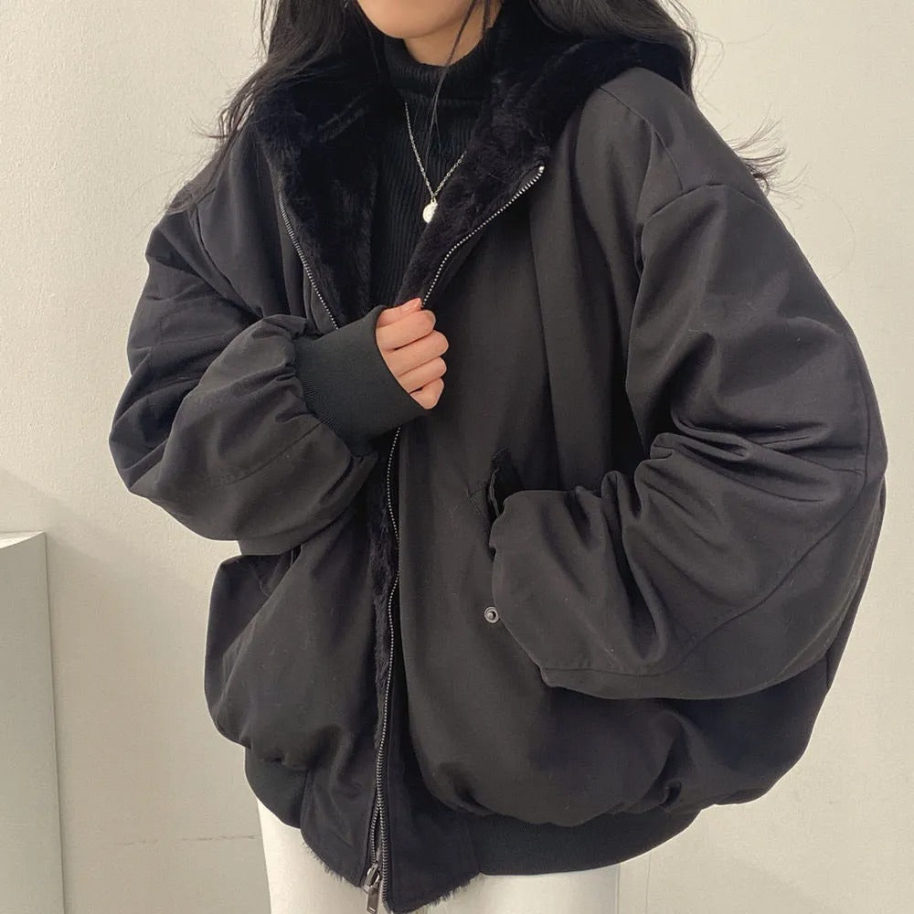 Women's Cozy Winter Jacket – Double Layer