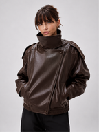 Harper | Chic Faux Leather Jacket – Oversized