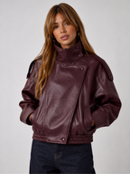 Harper | Chic Faux Leather Jacket – Oversized