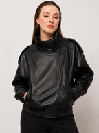 Harper | Chic Faux Leather Jacket – Oversized