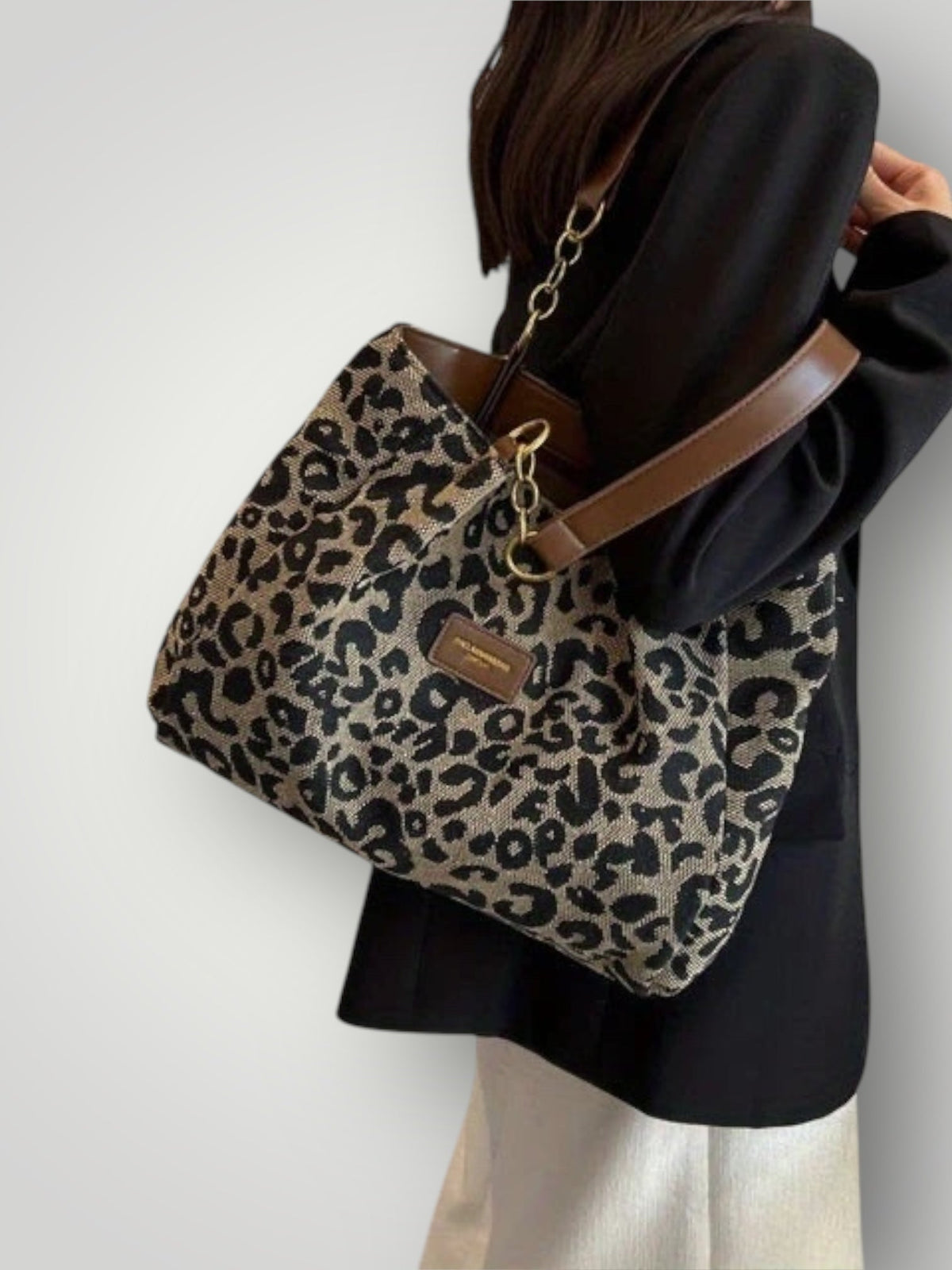 Sophia | Chic Tote Bag – Leopard Print