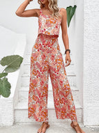 Valeria | Mono Floral De Pierna Ancha