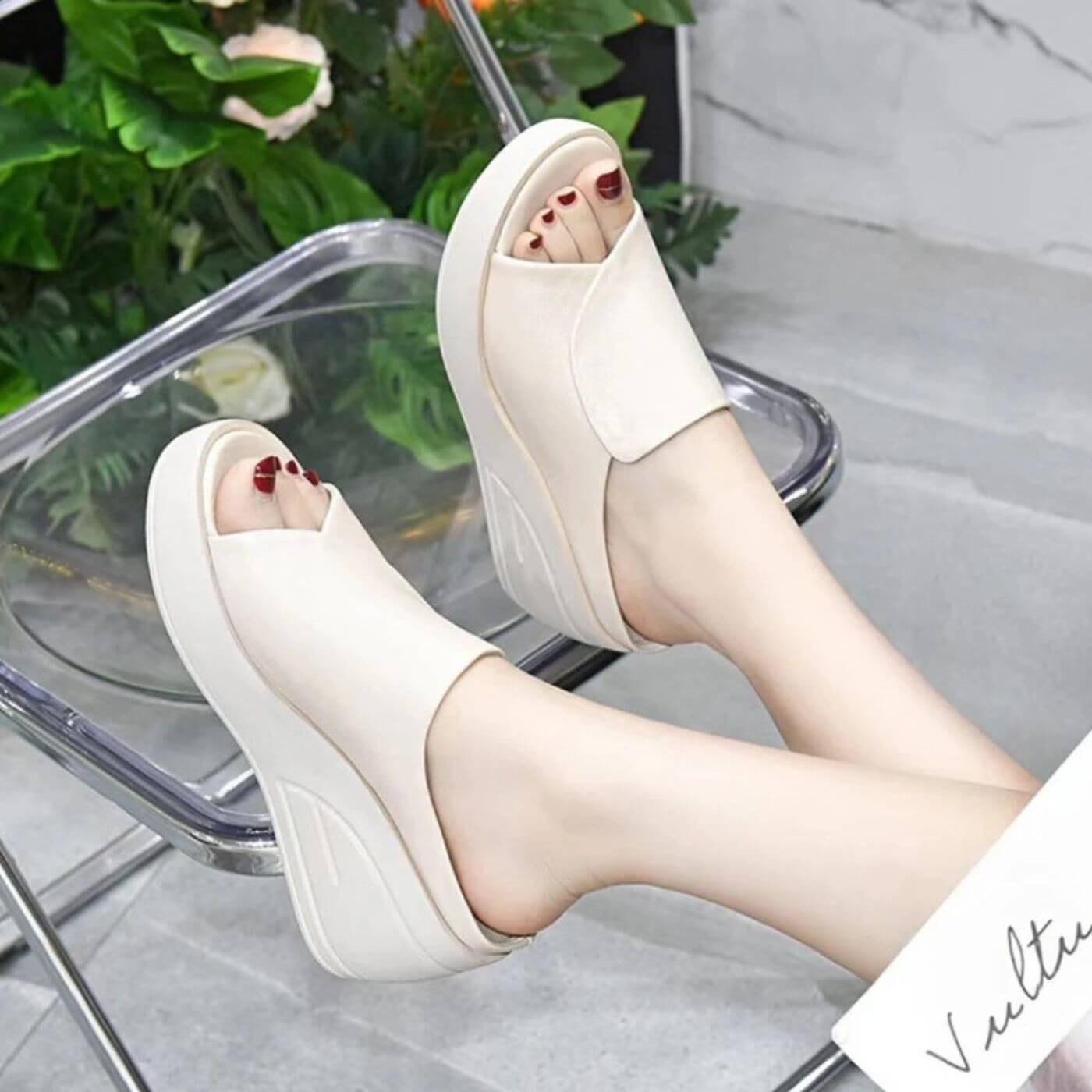 Rosa | Sandalias Plataforma Cómodas