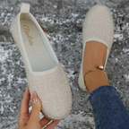 Women's Cozy Slip-On Espadrilles – Glitter Mesh