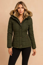 Veyzandra Women’s Winter Puffer Jacket – Adjustable Hood