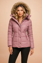 Veyzandra Women’s Winter Puffer Jacket – Adjustable Hood