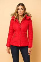 Veyzandra Women’s Winter Puffer Jacket – Adjustable Hood