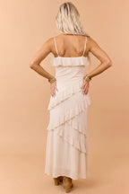 Floral Lace Maxi Dress – Ruffle Tiered