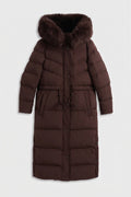 Alissa - Fur Hooded Longline Winter Puffer Jacket