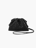 Faux Leather Braided Drawstring Bag - Everyday & Evening Style