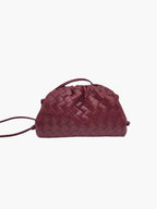 Faux Leather Braided Drawstring Bag - Everyday & Evening Style