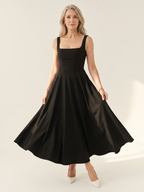 Grace Square Neck Midi Dress