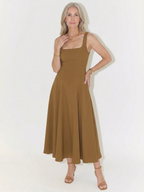 Grace Square Neck Midi Dress
