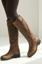 Women's Cozy Knee High Rain Boots – Non-Slip