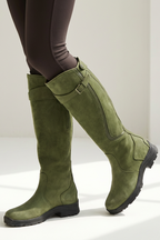 Women's Cozy Knee High Rain Boots – Non-Slip