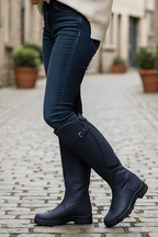 Women's Cozy Knee High Rain Boots – Non-Slip