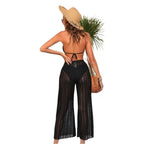 Halter Triangle Bikini Set - Cover-Up Pants