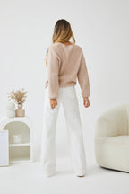Harvie Wool Blend Sweater – Bishop Sleeves