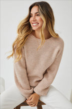 Harvie Wool Blend Sweater – Bishop Sleeves