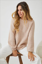 Harvie Wool Blend Sweater – Bishop Sleeves