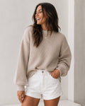 Harvie Wool Blend Sweater – Bishop Sleeves