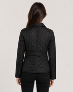 Women's Elegant Quilted Jacket – Button Front