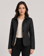 Women's Elegant Quilted Jacket – Button Front