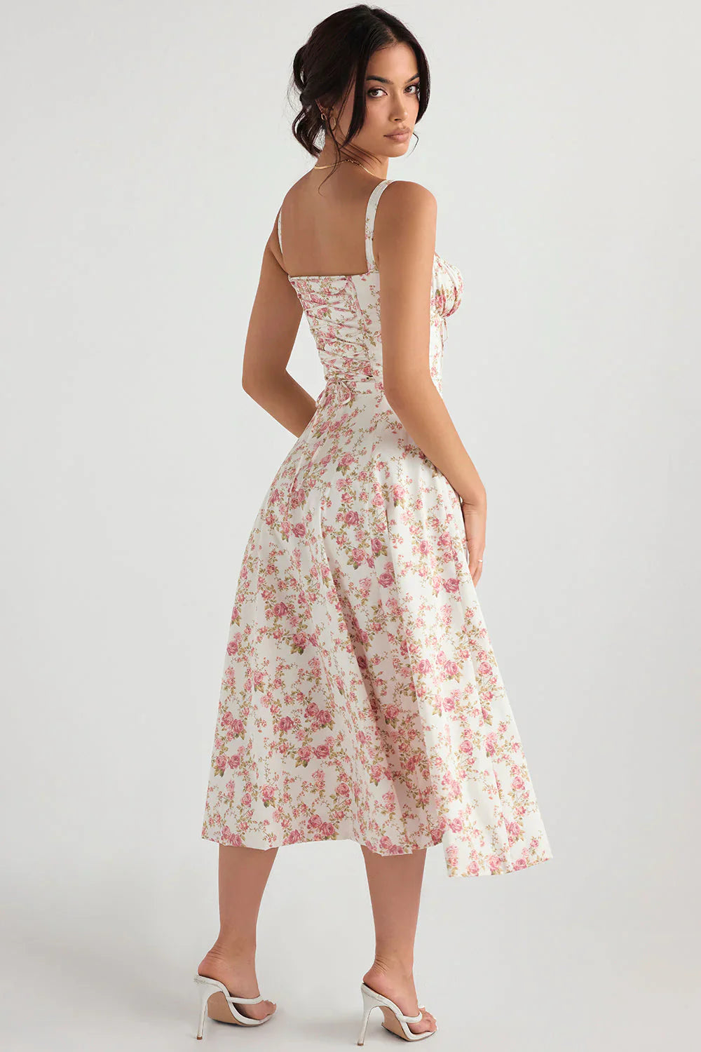 Kiana Fitted Waist Midi Dress