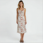 Kiana Fitted Waist Midi Dress