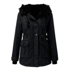 Isabella | Cozy Winter Coat – Faux Fur Hood