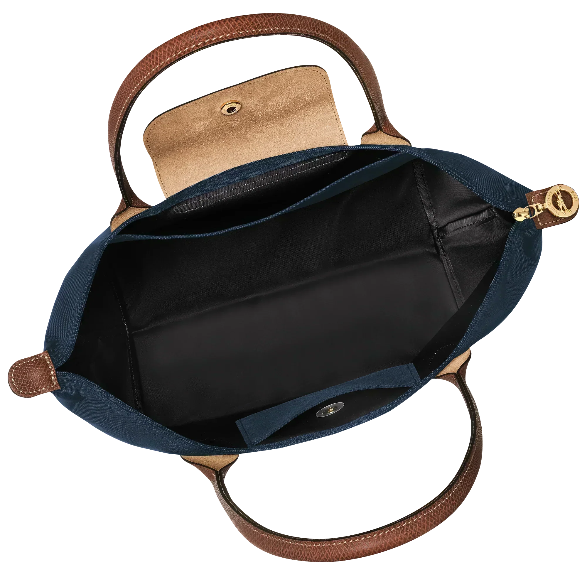 Women's Foldable Nylon Tote Bag – Zip & Snap Closure