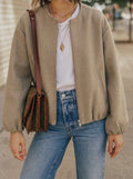 Women's Light Bomber Jacket – Zip Front
