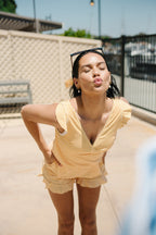 Ginger Quick-Dry Swim Romper