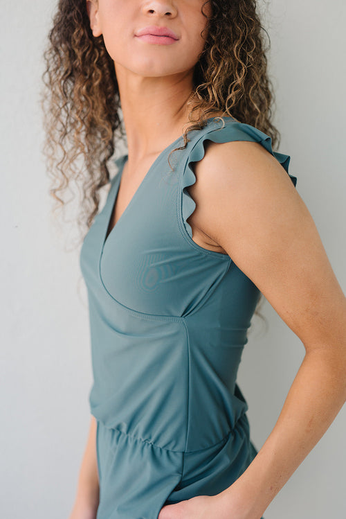 Ginger Quick-Dry Swim Romper