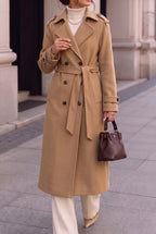 Women's Double Breasted Long Coat