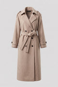 Women's Double Breasted Long Coat