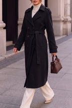 Women's Double Breasted Long Coat