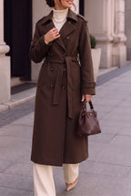 Women's Double Breasted Long Coat