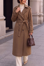 Women's Double Breasted Long Coat