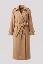 Women's Double Breasted Long Coat