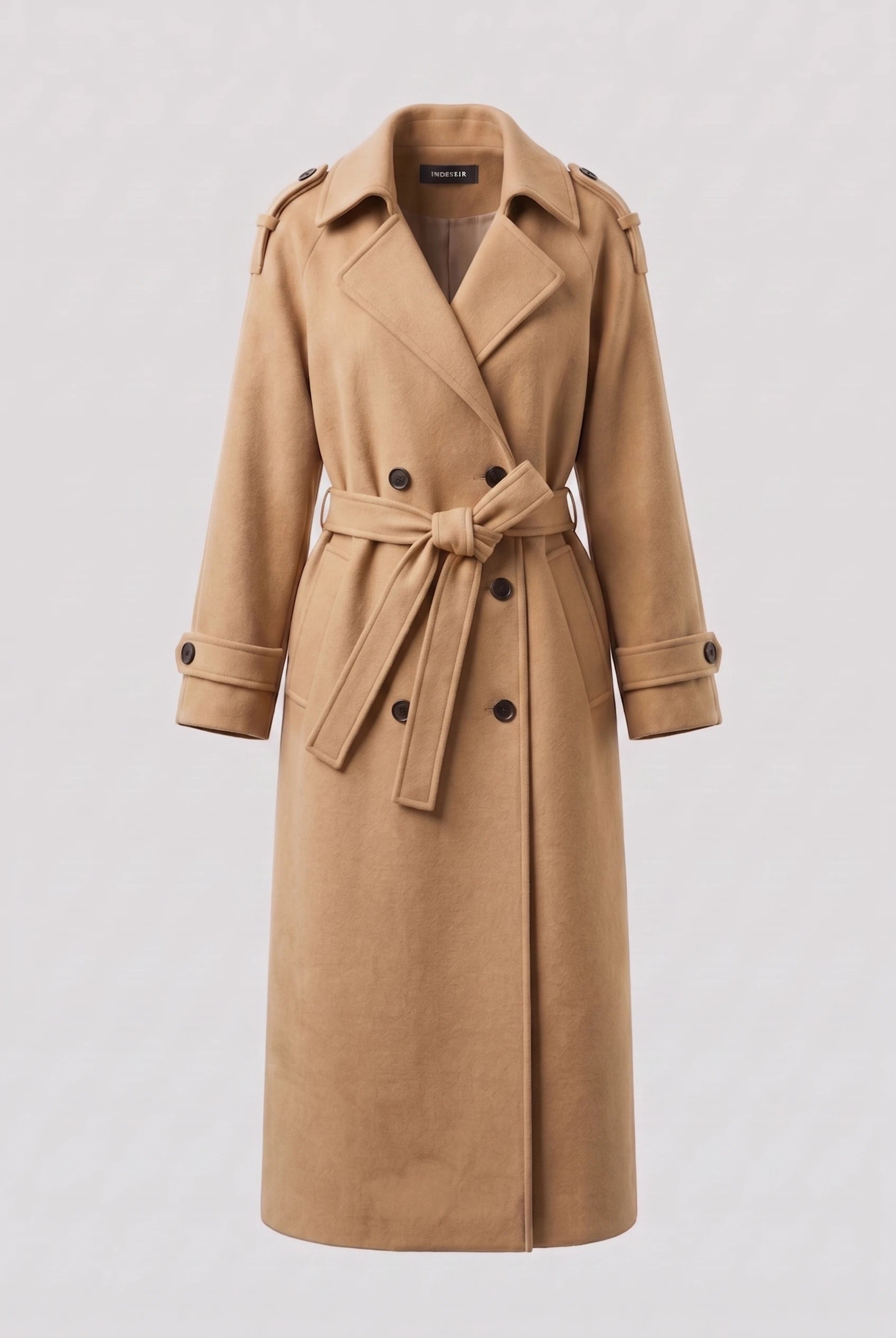 Women's Double Breasted Long Coat