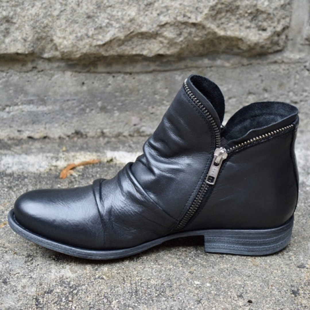 Noelia | Botines Elegantes Con Cremallera