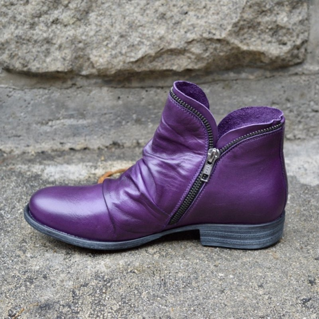 Noelia | Botines Elegantes Con Cremallera