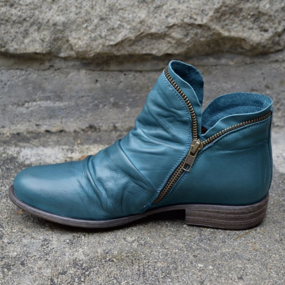 Noelia | Botines Elegantes Con Cremallera